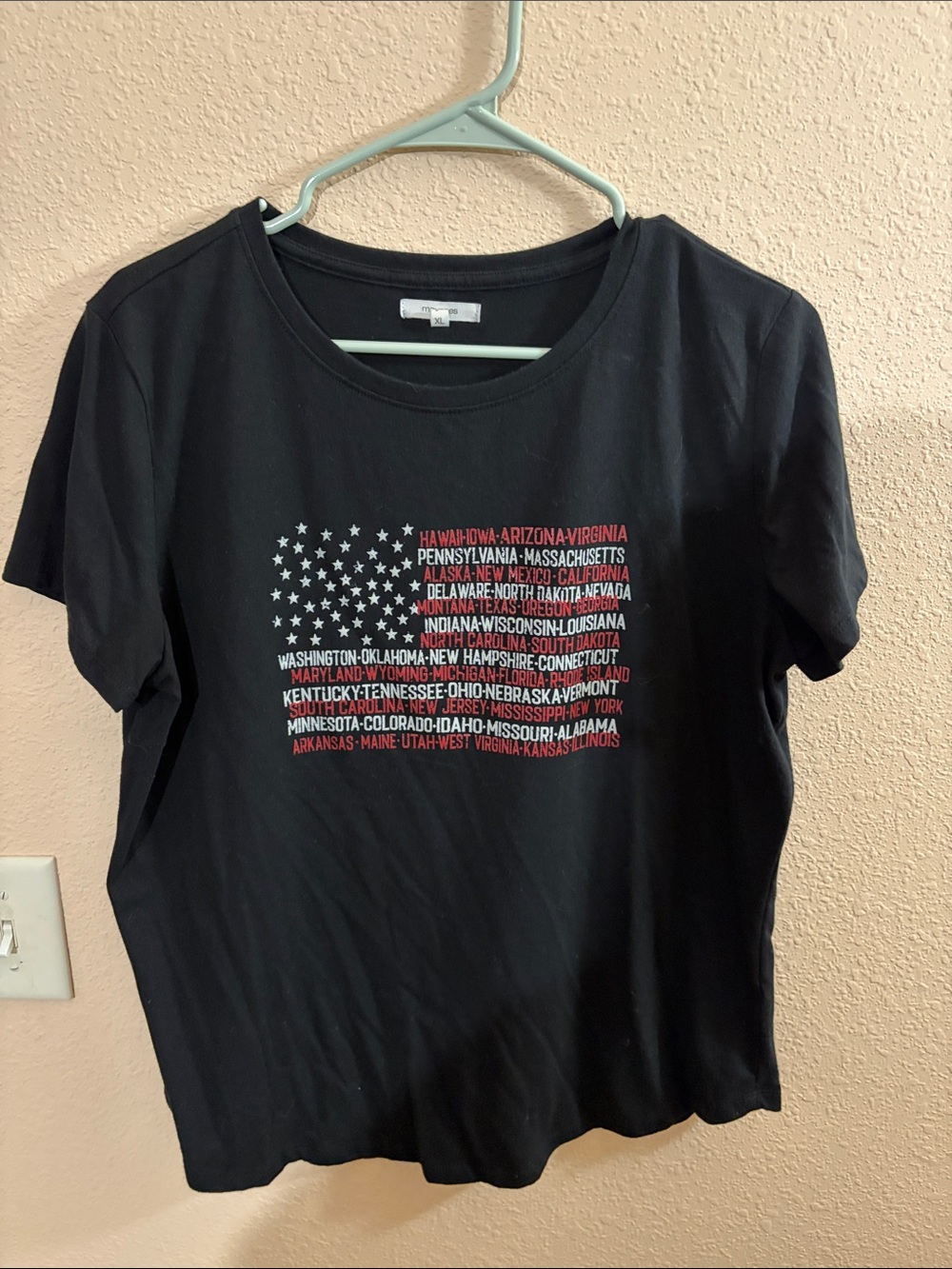 Maurice’s Black Graphic Flag and State Tee